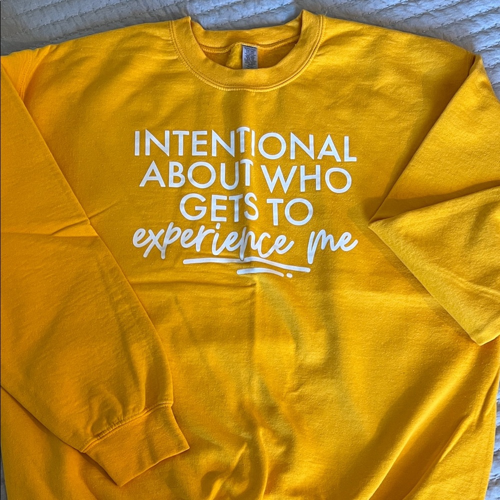 Vibrant Yellow Statement Sweatshirt